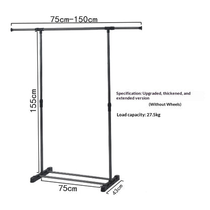 Foldable Home Wardrobe Telescopic Laundry Care Stand-Detail Clothes Drying Rack