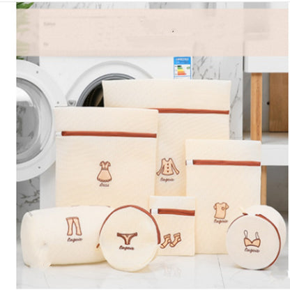 Laundry Bag Set Polyester Thickened Mesh Embroidery Storage Bra Underwear Care Washing