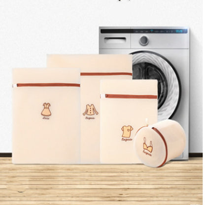 Laundry Bag Set Polyester Thickened Mesh Embroidery Storage Bra Underwear Care Washing