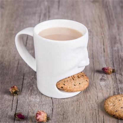 Cute Ceramic Face Breakfast Mug