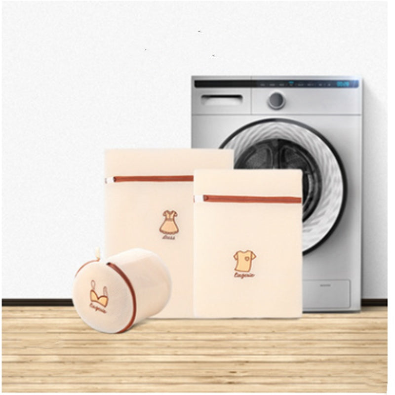 Laundry Bag Set Polyester Thickened Mesh Embroidery Storage Bra Underwear Care Washing