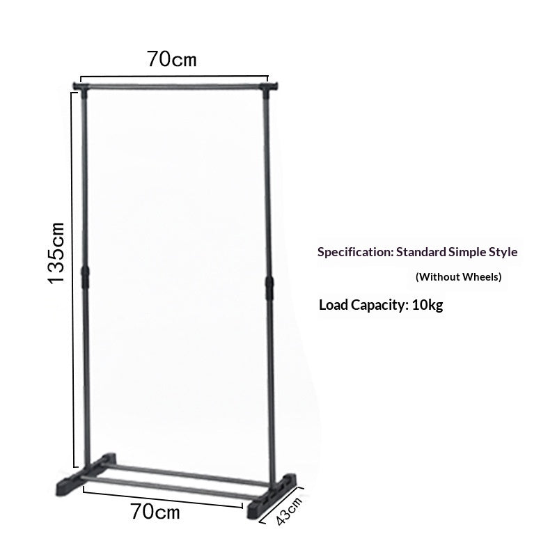 Foldable Home Wardrobe Telescopic Laundry Care Stand-Detail Clothes Drying Rack